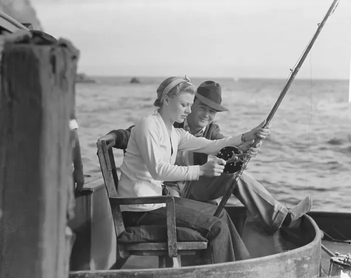Framed Print : Ginger Rogers Fishing Framed Print : Ginger Rogers Fishing