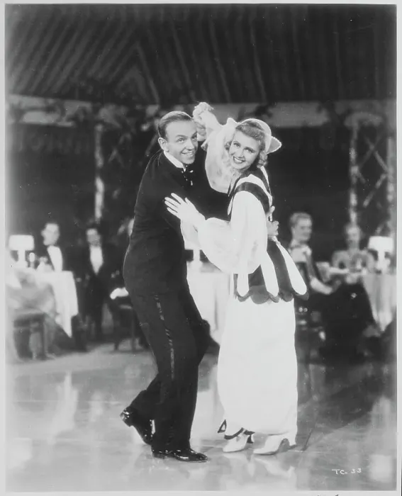Framed Print : Ginger Rogers and Fred Astaire Dancing