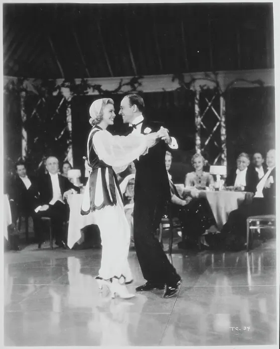 Framed Print : Ginger Rogers and Fred Astaire Dancing