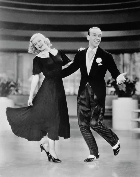 Framed Print : Ginger Rogers and Fred Astaire Dancing
