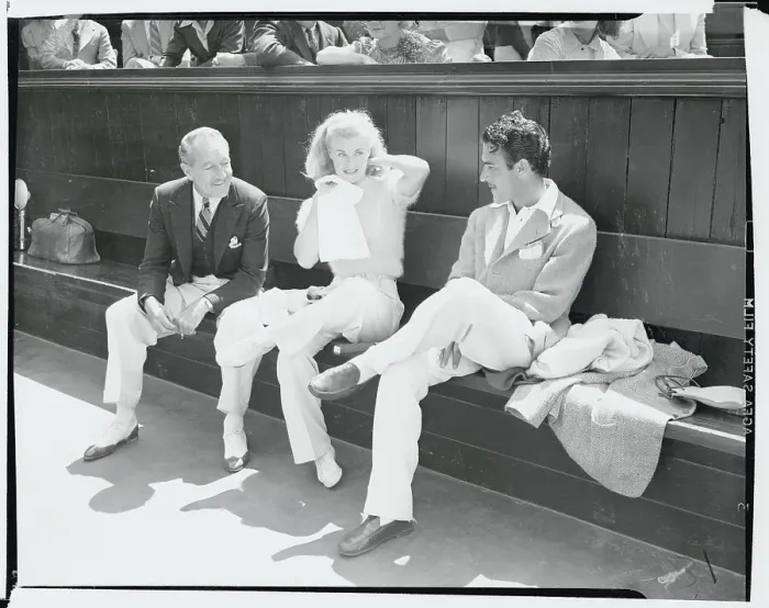 Framed Print : Ginger Rogers with Gilbert Roland and Lawrence Kemp Framed Print : Ginger Rogers with Gilbert Roland and Lawrence Kemp