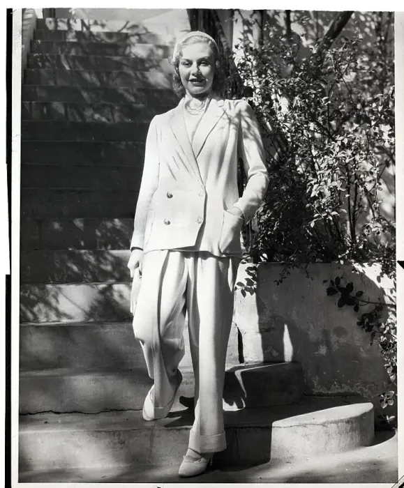 Framed Print : Ginger Rogers Modeling Pantsuit Framed Print : Ginger Rogers Modeling Pantsuit
