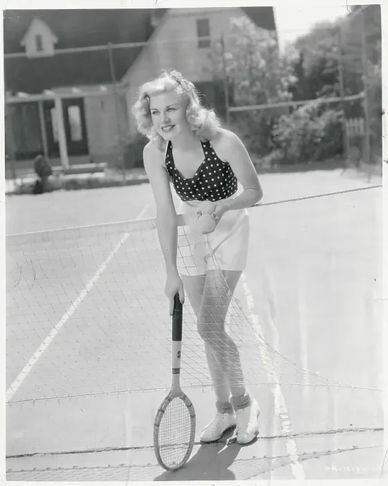 Framed Print : Ginger Rogers on Tennis Court Framed Print : Ginger Rogers on Tennis Court