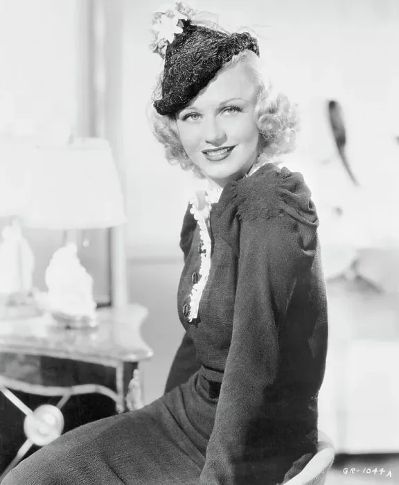 Framed Print : Ginger Rogers Wearing a Black Lace Hat Framed Print : Ginger Rogers Wearing a Black Lace Hat