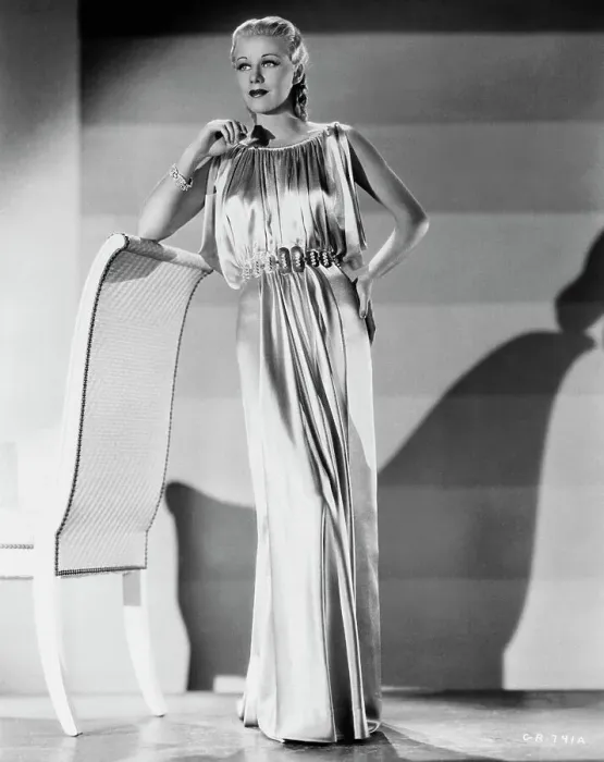 Framed Print : Ginger Rogers Wearing an Evening Gown Framed Print : Ginger Rogers Wearing an Evening Gown
