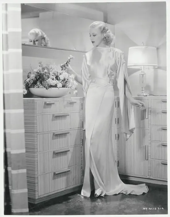 Framed Print : Ginger Rogers Wearing Satin Negligee Framed Print : Ginger Rogers Wearing Satin Negligee