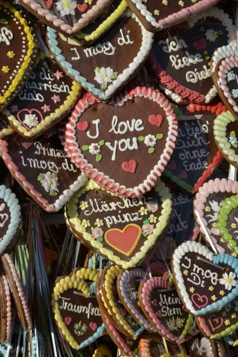 Framed Print : Gingerbread hearts at a stall, Oktoberfest, Munich, Upper Bavaria, Bavaria, Germany Framed Print : Gingerbread hearts at a stall, Oktoberfest, Munich, Upper Bavaria, Bavaria, Germany