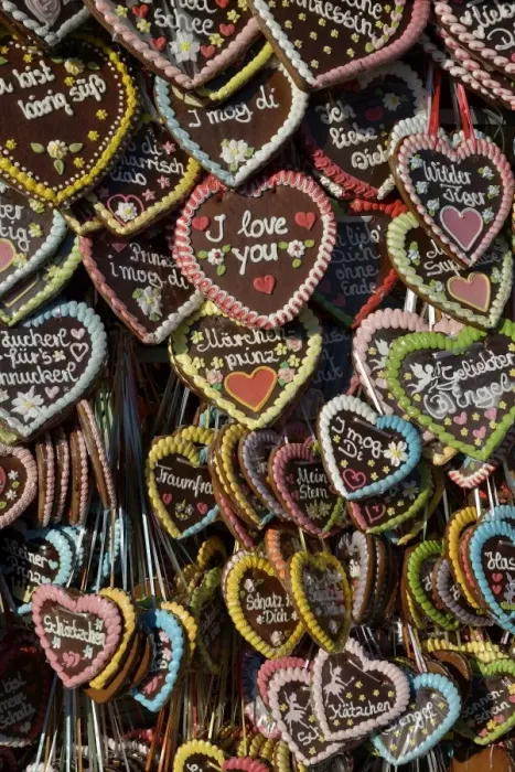 Framed Print : Gingerbread hearts at a stall, Oktoberfest, Munich, Upper Bavaria, Bavaria, Germany Framed Print : Gingerbread hearts at a stall, Oktoberfest, Munich, Upper Bavaria, Bavaria, Germany