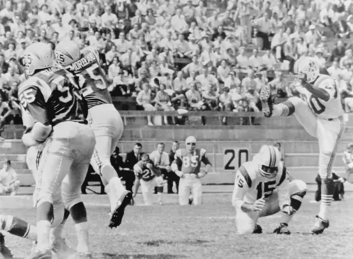 Framed Print : Gino Cappelletti Kicking Record Field Goal Framed Print : Gino Cappelletti Kicking Record Field Goal