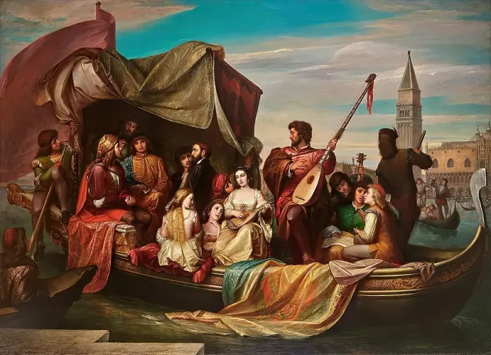 Framed Print : Giovanni Bellini And Albrecht Dürer Are Celebrated By Venetian Artists Framed Print : Giovanni Bellini And Albrecht Dürer Are Celebrated By Venetian Artists