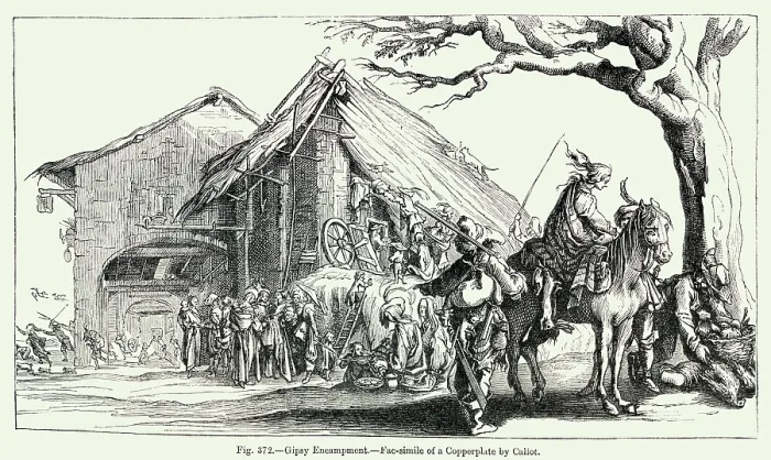 Framed Print : Gipsy Encampment Framed Print : Gipsy Encampment