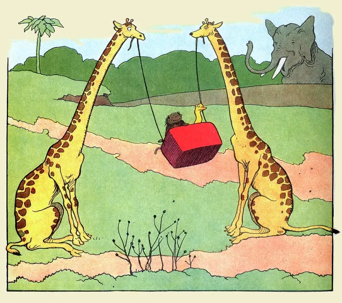 Framed Print : Giraffe Swing