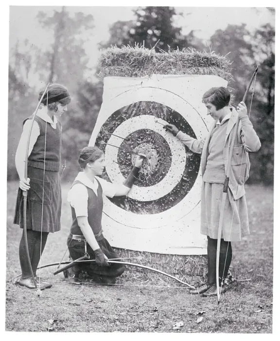 Framed Print : Girl Archers at Bryn Mawr College Framed Print : Girl Archers at Bryn Mawr College