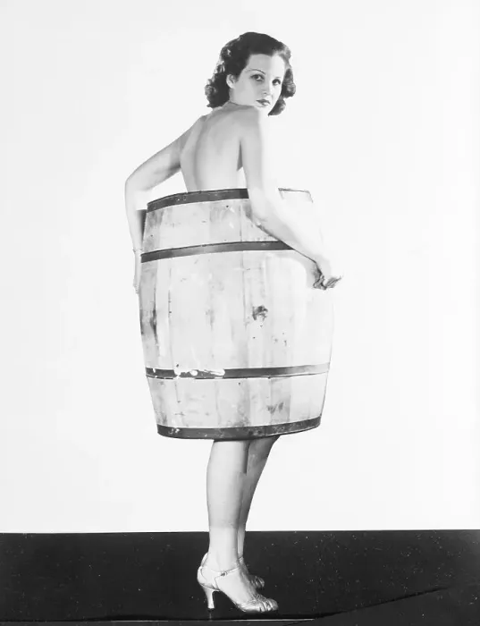 Framed Print : Girl In A Barrel Framed Print : Girl In A Barrel