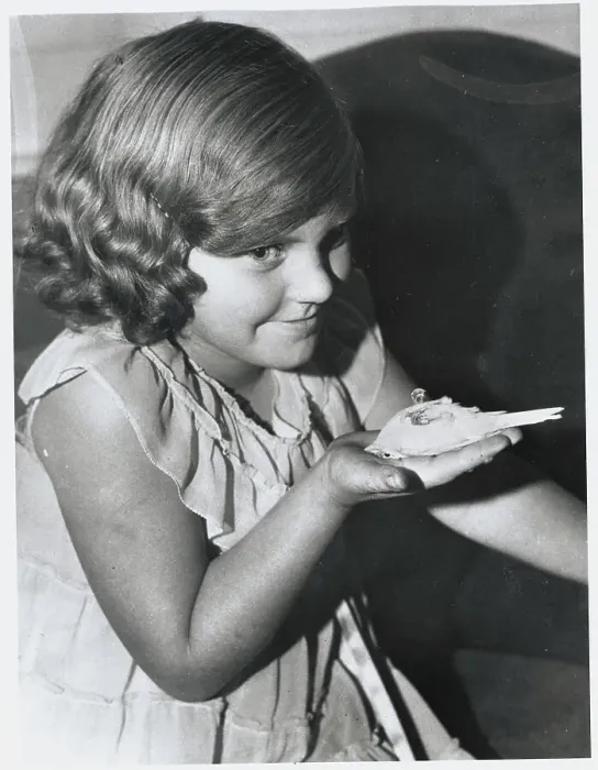 Framed Print : Girl with Bird in Palm of Her Hand Framed Print : Girl with Bird in Palm of Her Hand