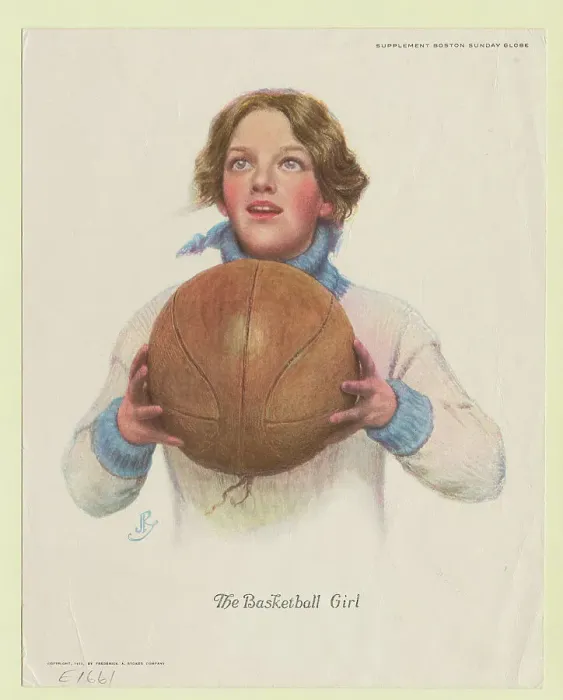 Framed Print : Girl Holding Basketball