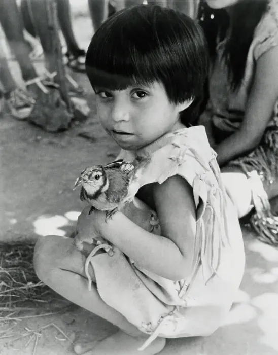 Framed Print : Girl Holding a Bird Framed Print : Girl Holding a Bird