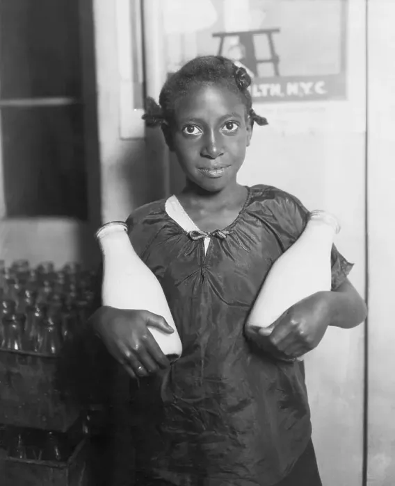 Framed Print : Girl Holding Two Bottles Of Milk Framed Print : Girl Holding Two Bottles Of Milk