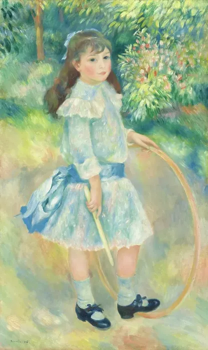 Framed Print : Girl With A Hoop
