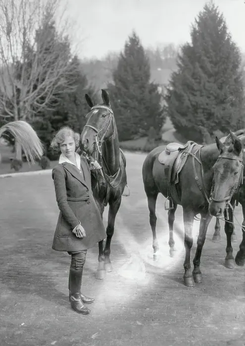 Framed Print : Girl with Her Horse