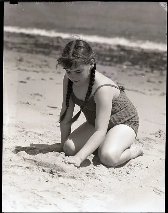 Framed Print : Girl Playing In The Sand Framed Print : Girl Playing In The Sand