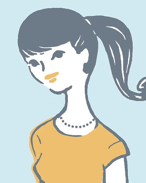 Girl with ponytail