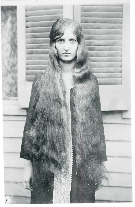Framed Print : Girl Showing Off Her Immensely Long Hairstyle Framed Print : Girl Showing Off Her Immensely Long Hairstyle