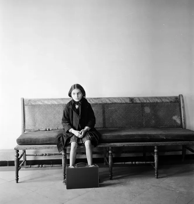 Framed Print : Girl Sitting Alone Framed Print : Girl Sitting Alone
