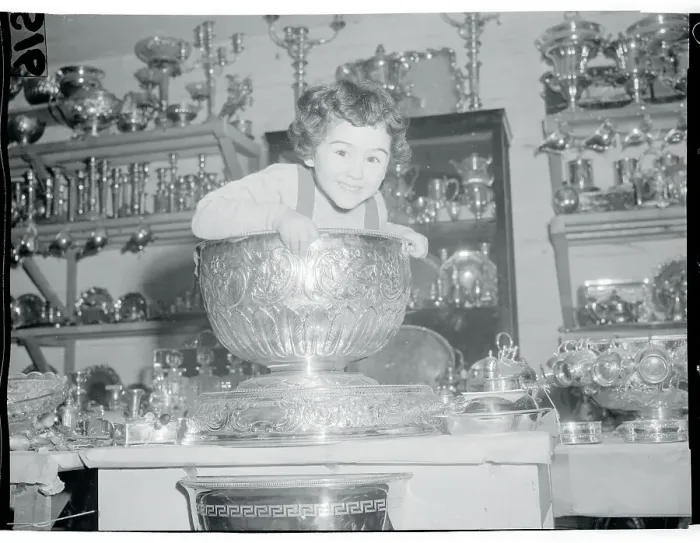 Framed Print : Girl Sitting Inside Large Antique Bowl Framed Print : Girl Sitting Inside Large Antique Bowl