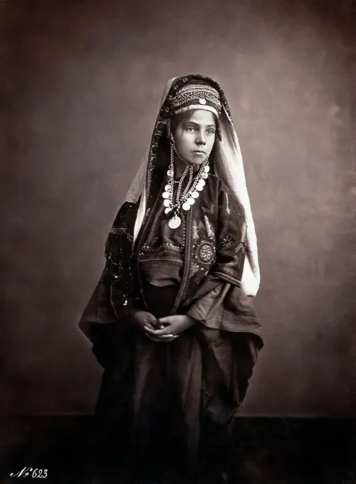 Framed Print : Girl in Traditional Middle Eastern Clothing Framed Print : Girl in Traditional Middle Eastern Clothing