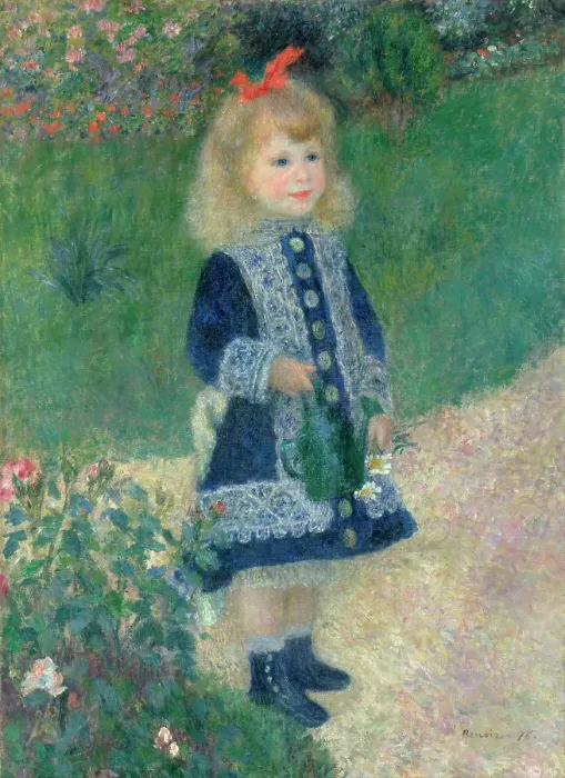 Framed Print : Girl With A Watering Can Framed Print : Girl With A Watering Can