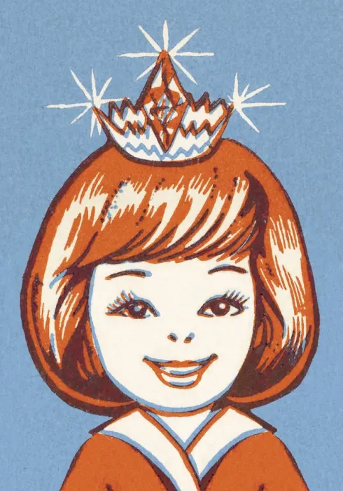 Framed Print : Girl Wearing Crown Framed Print : Girl Wearing Crown