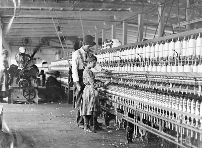 Framed Print : Girl Working At Factory Being Instructed Framed Print : Girl Working At Factory Being Instructed