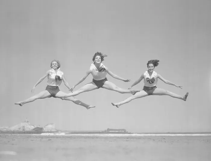 Framed Print : Three Girls Dancing Framed Print : Three Girls Dancing