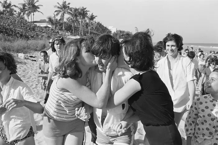 Framed Print : Girls Kissing Ringo Starr Framed Print : Girls Kissing Ringo Starr