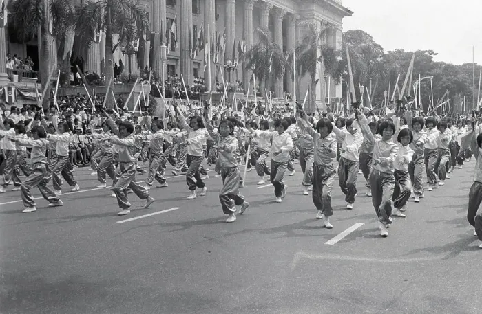 Framed Print : Girls Performing Sword Dance in Parade Framed Print : Girls Performing Sword Dance in Parade