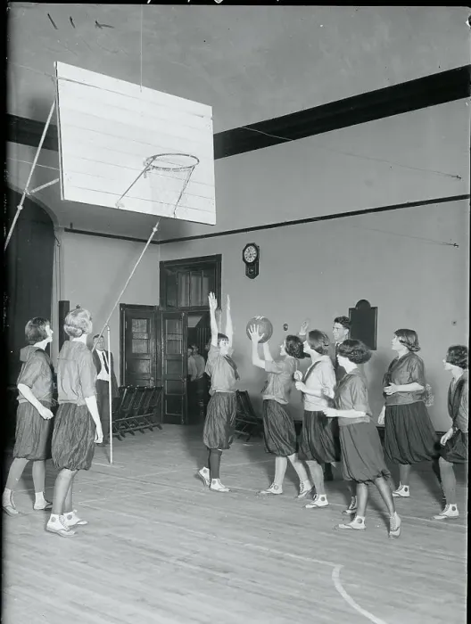 Framed Print : Girls Playing Basketball Framed Print : Girls Playing Basketball