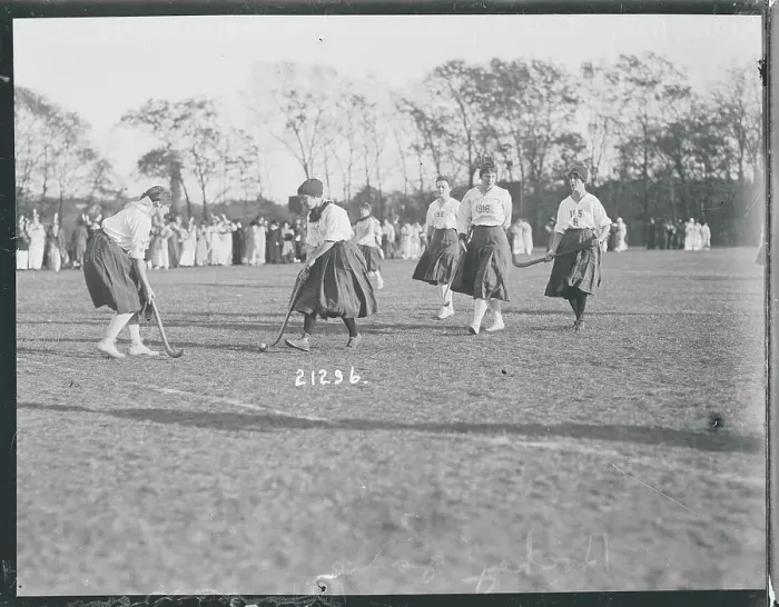 Framed Print : Girls Playing Hockey Framed Print : Girls Playing Hockey
