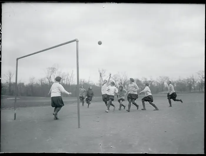 Framed Print : Girls Playing Soccer Framed Print : Girls Playing Soccer