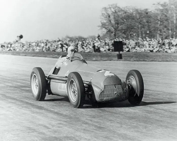 Framed Print : Giuseppe Farina in Racing Car Framed Print : Giuseppe Farina in Racing Car