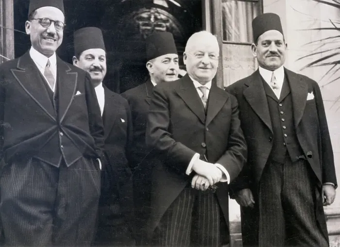 Framed Print : Giuseppe Motta and Nahas Pasha at Conference Framed Print : Giuseppe Motta and Nahas Pasha at Conference