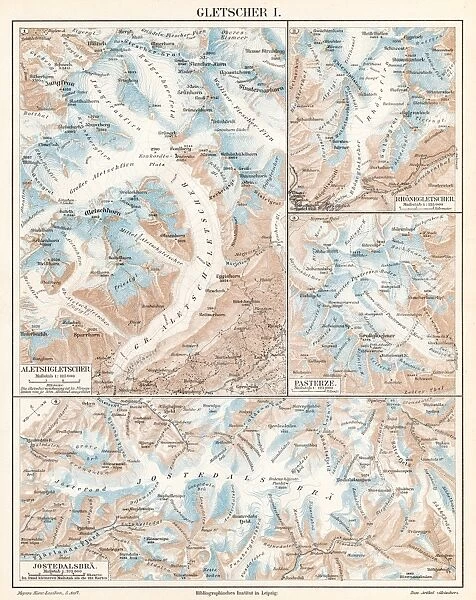 Glacier lithograph 1895