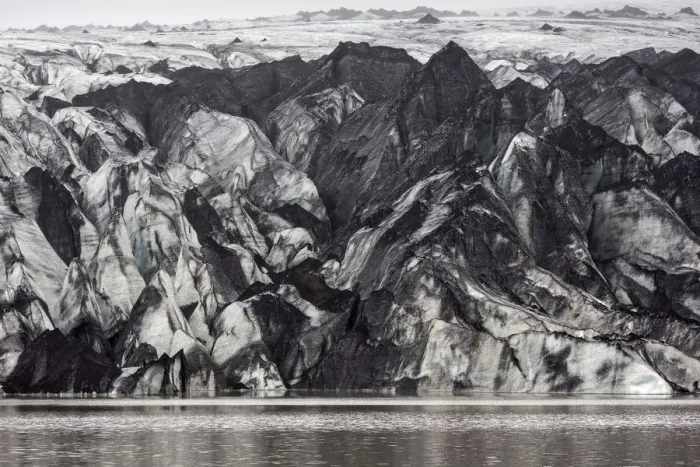 Framed Print : Glacier, Solheimajoekull, Solheimajoekull, glacier tongue of Myrdalsjoekull including volcanic ash Framed Print : Glacier, Solheimajoekull, Solheimajoekull, glacier tongue of Myrdalsjoekull including volcanic ash