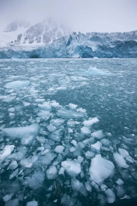 Framed Print : Glacier, Spitsbergen Island, Svalbard, Norway