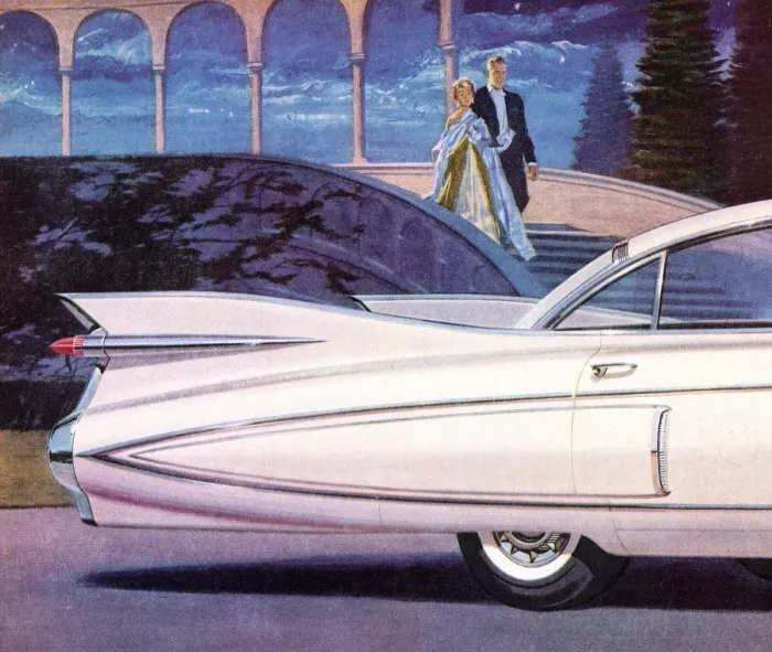 Framed Print : Glamorous Couple and White Car Framed Print : Glamorous Couple and White Car
