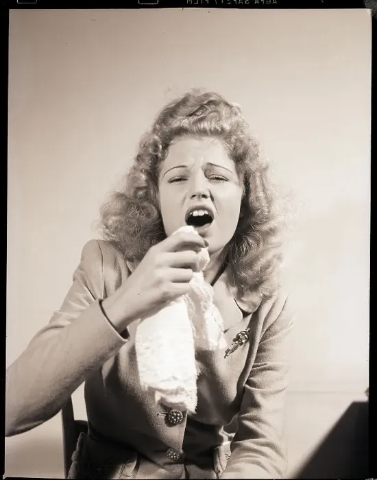 Framed Print : Glamour Girl About to Sneeze Framed Print : Glamour Girl About to Sneeze