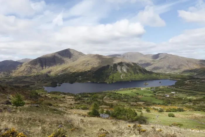 Framed Print : Glanmore Lake, view from Healy Pass, Beara Peninsula, County Kerry, Ireland, British Isles, Europe Framed Print : Glanmore Lake, view from Healy Pass, Beara Peninsula, County Kerry, Ireland, British Isles, Europe