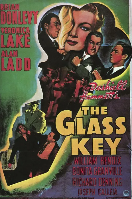Framed Print : The Glass Key Movie Poster