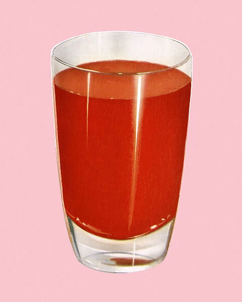 Glass with Red Drink