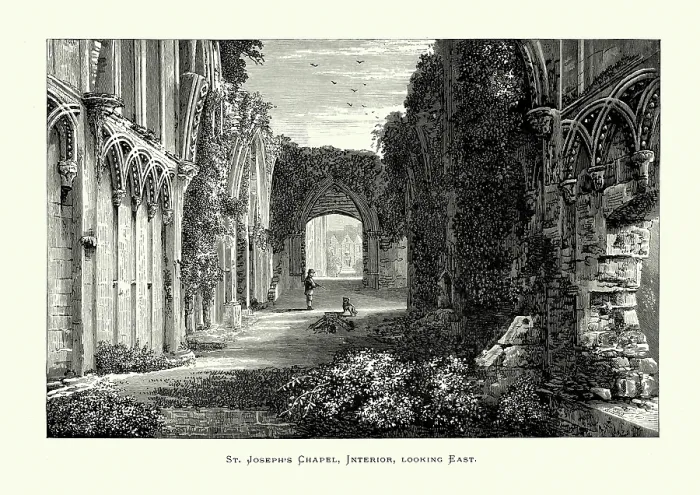 Framed Print : Glastonbury Abbey - St Joseph's Chapel Framed Print : Glastonbury Abbey - St Joseph's Chapel
